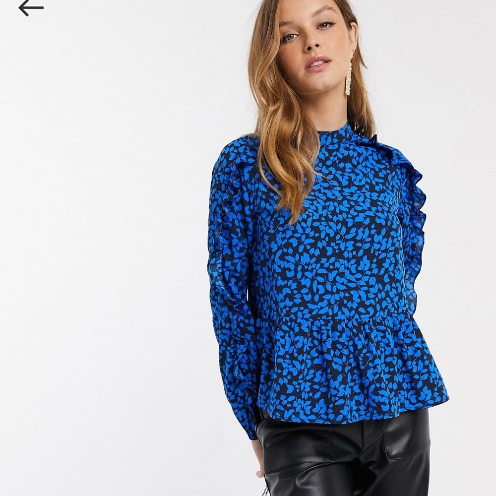 Cobalt blue blouse